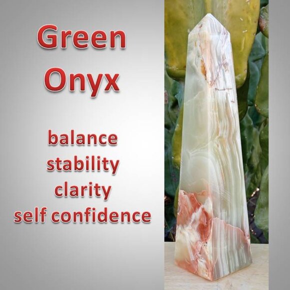 8.5" green onyx TOWER 01 balance CLARITY